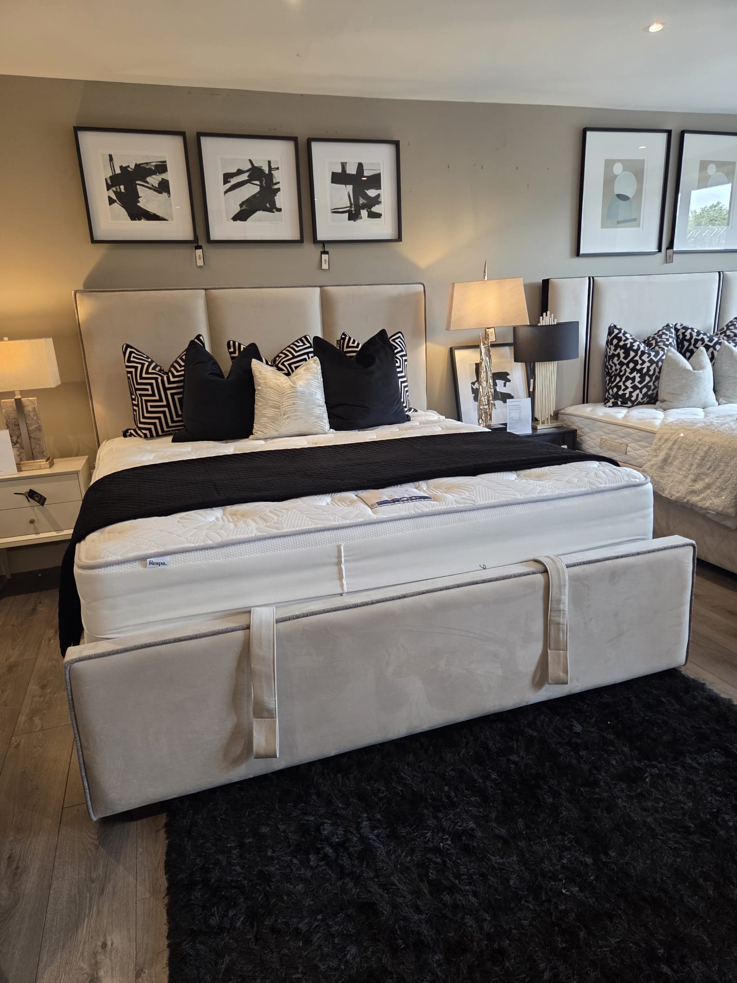 BELLA 6FT OTTOMAN DIVAN BED (BROOKMINK) - PLUSH CREAM by Home of Beds
