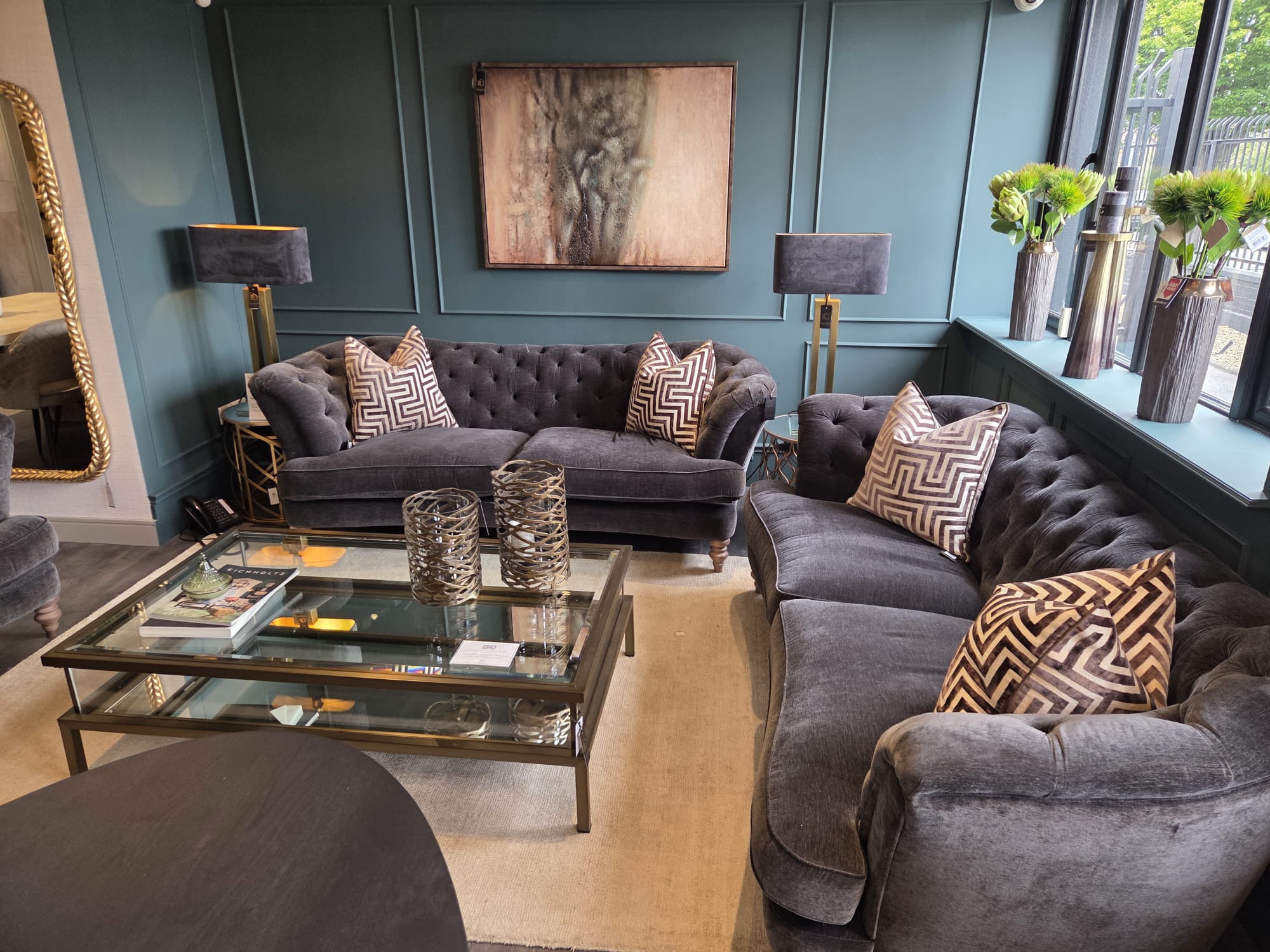 Muse 3 piece sofa group by Westbridge in stock for immediate delivery at REDUCED price by Westbridge