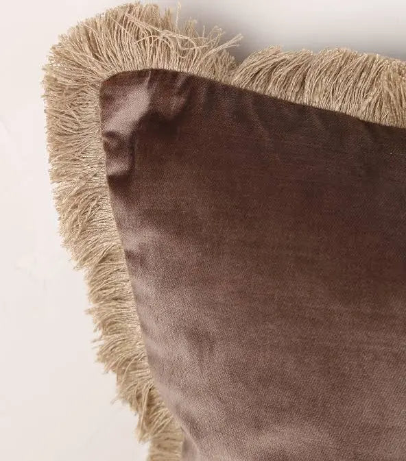 Elodie Cushions With Fringe 43x43 cm by Scatterbox