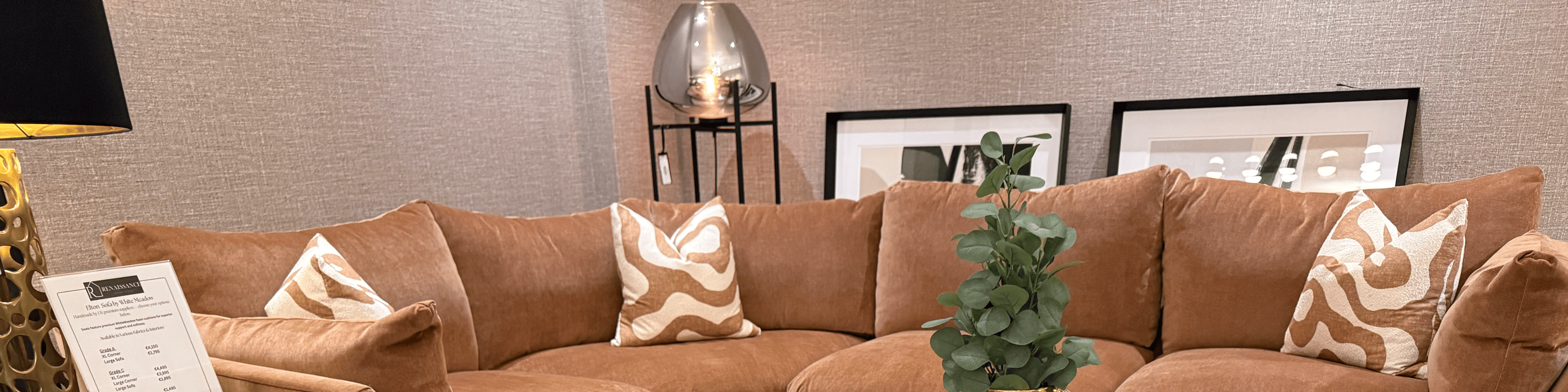 Sofa Elton by Whitemeadow featuring diagonal corner SAVE UP TO 25%