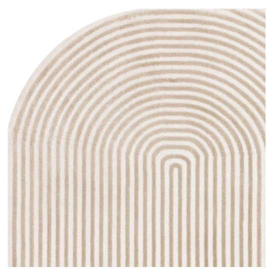 Kuza Shape Rug Gold/Cream