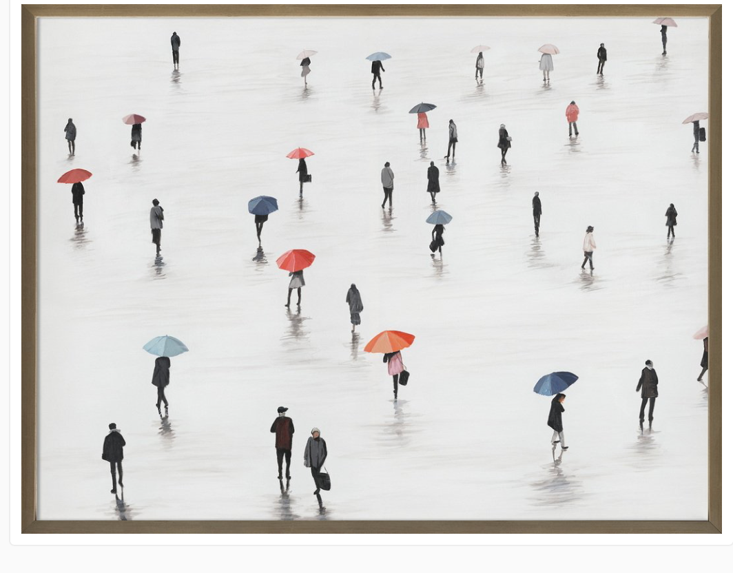 Large Hand Painted Picture We the People 90x120cm