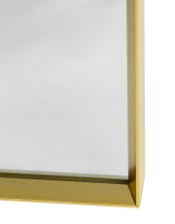 Large arch mirror 155 x 75 cm gold minimal framed .