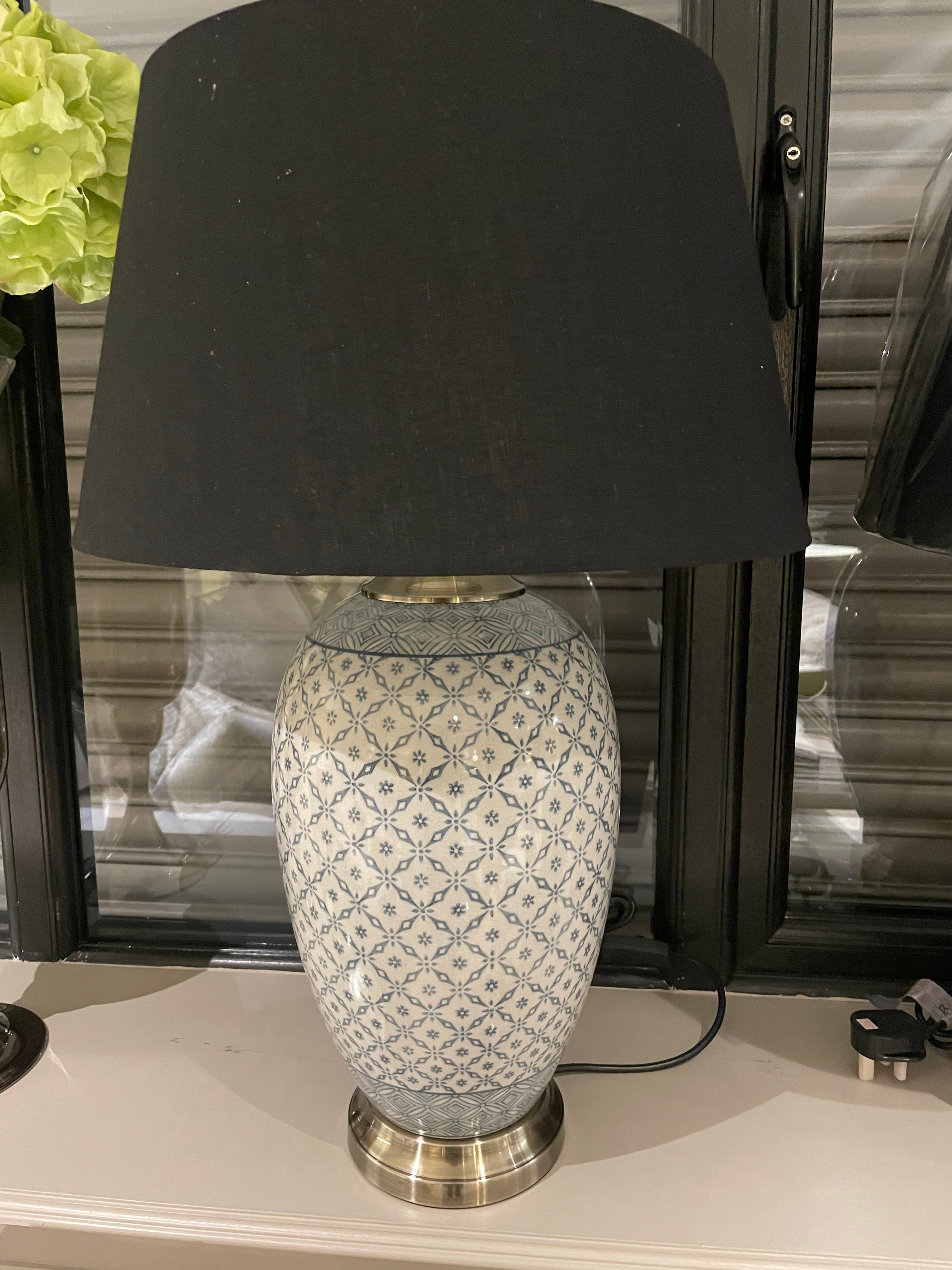 Lattice pattern lamp ex display sold in a pair only Price ea