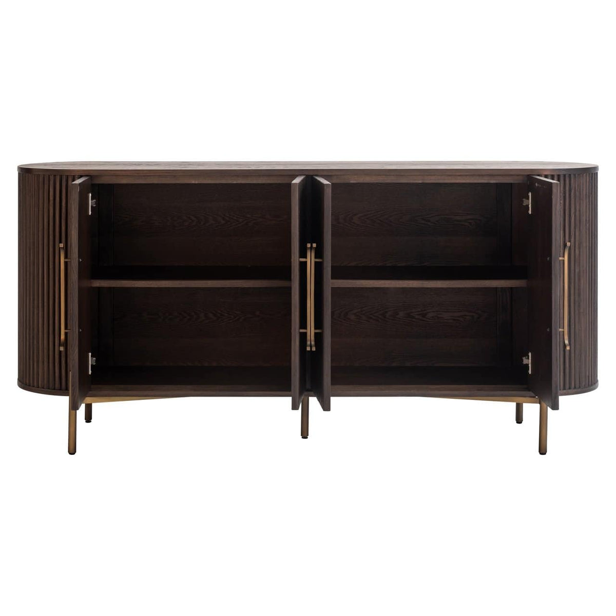Lulu 4 door dresser sideboard in Brown