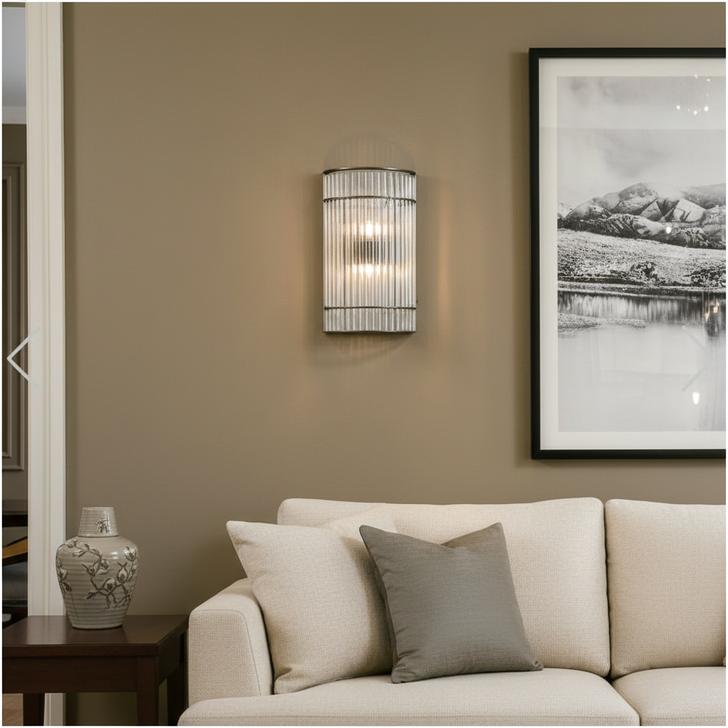 Macy Wall Light Nickel by RV ASTLEY - half Price clearance offer