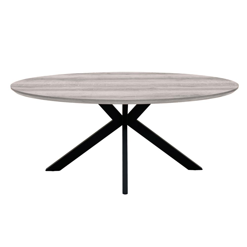 Manchester Oval Table Grey With Smart Top 180cm