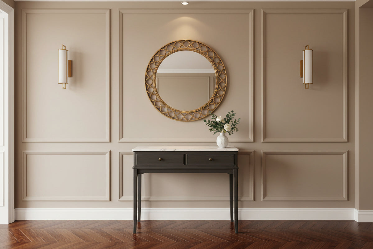 Marilyn Dressing Console Table – Marble Top