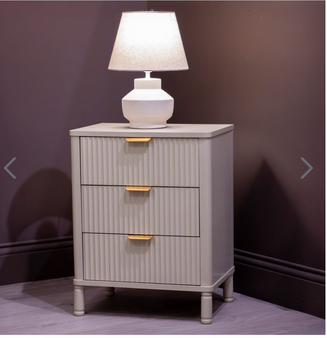 Parker Bedside Cabinet 3 Drawer Locker