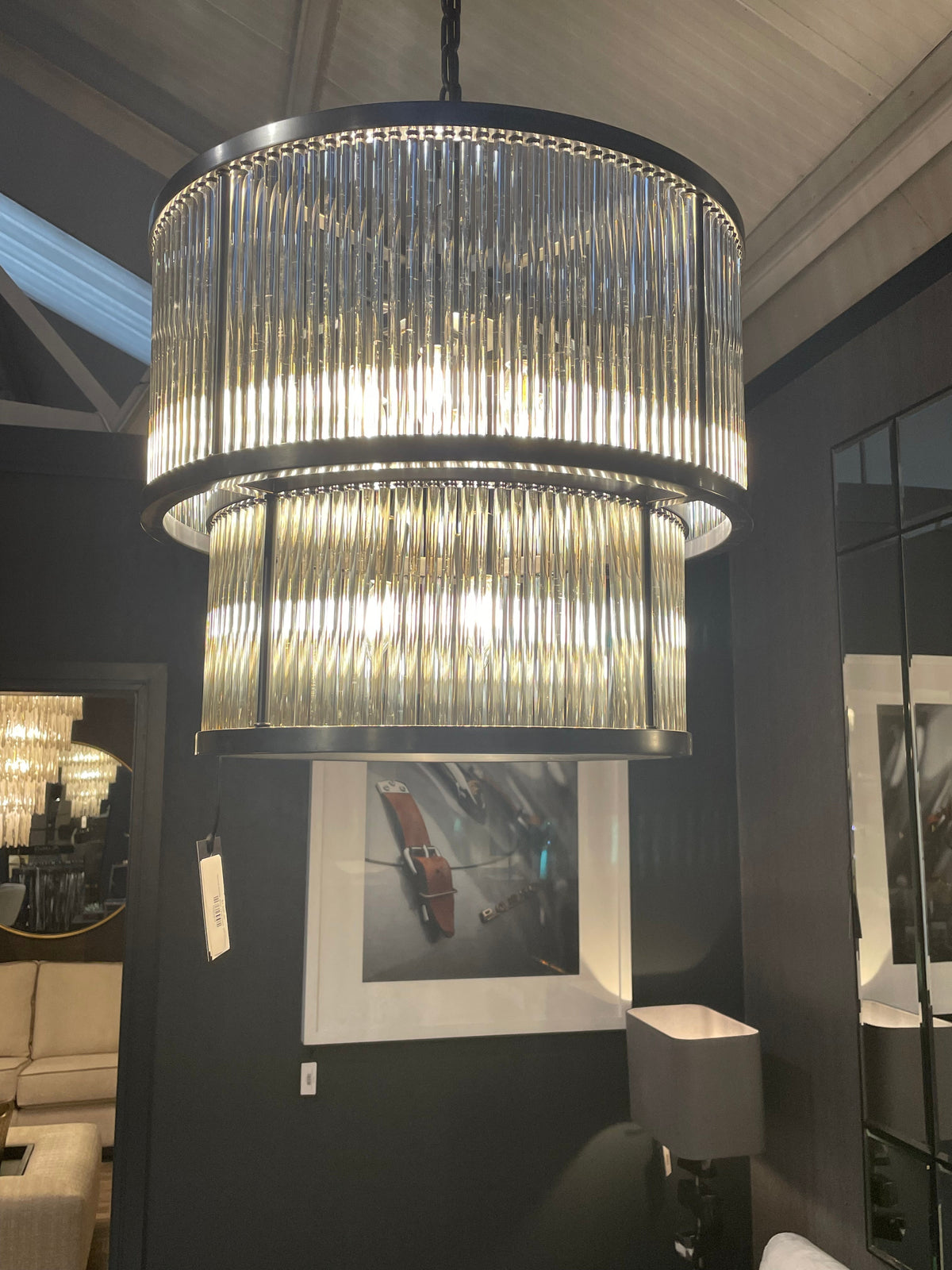 Pasadena Chandelier in Bronze by Eichholtz