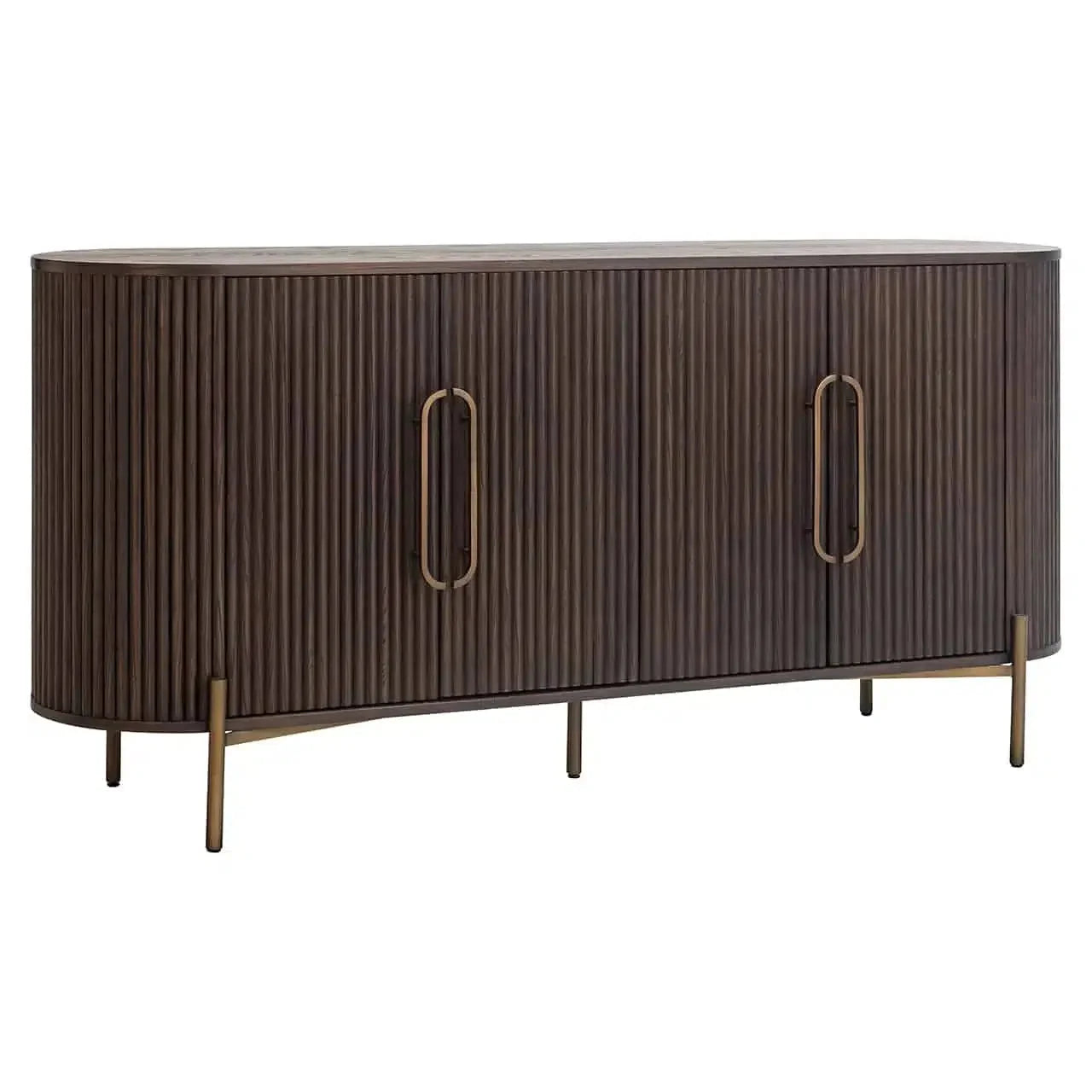 Lulu 4 door dresser sideboard in Brown