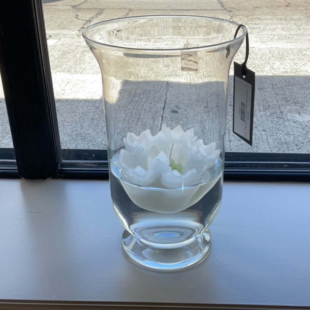 Round Clear Glass Trumpet Vase 18cm 27.95
