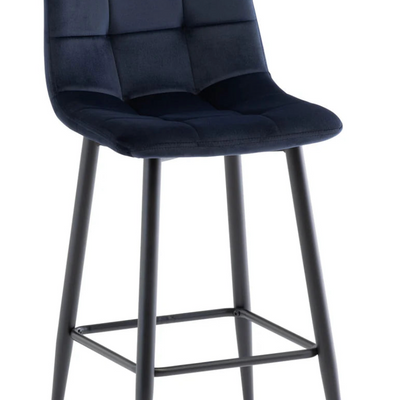Bella Velvet Counter Stool Deep dark Blue set of 2 Last set available ! Half price