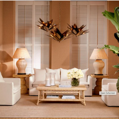 Coffee Table Saba Natural rattan by Eichholtz