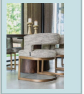 Dining chair Swivel Ellis in Trendy Nature fabric Reduced