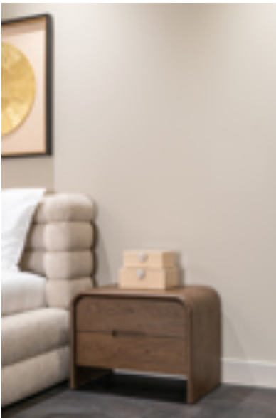 Bedford Brown 2 drawer Nightstand
