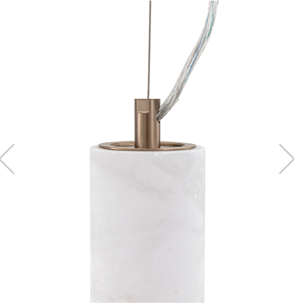 Sheena Pendant in Bronze and white by RV Astley