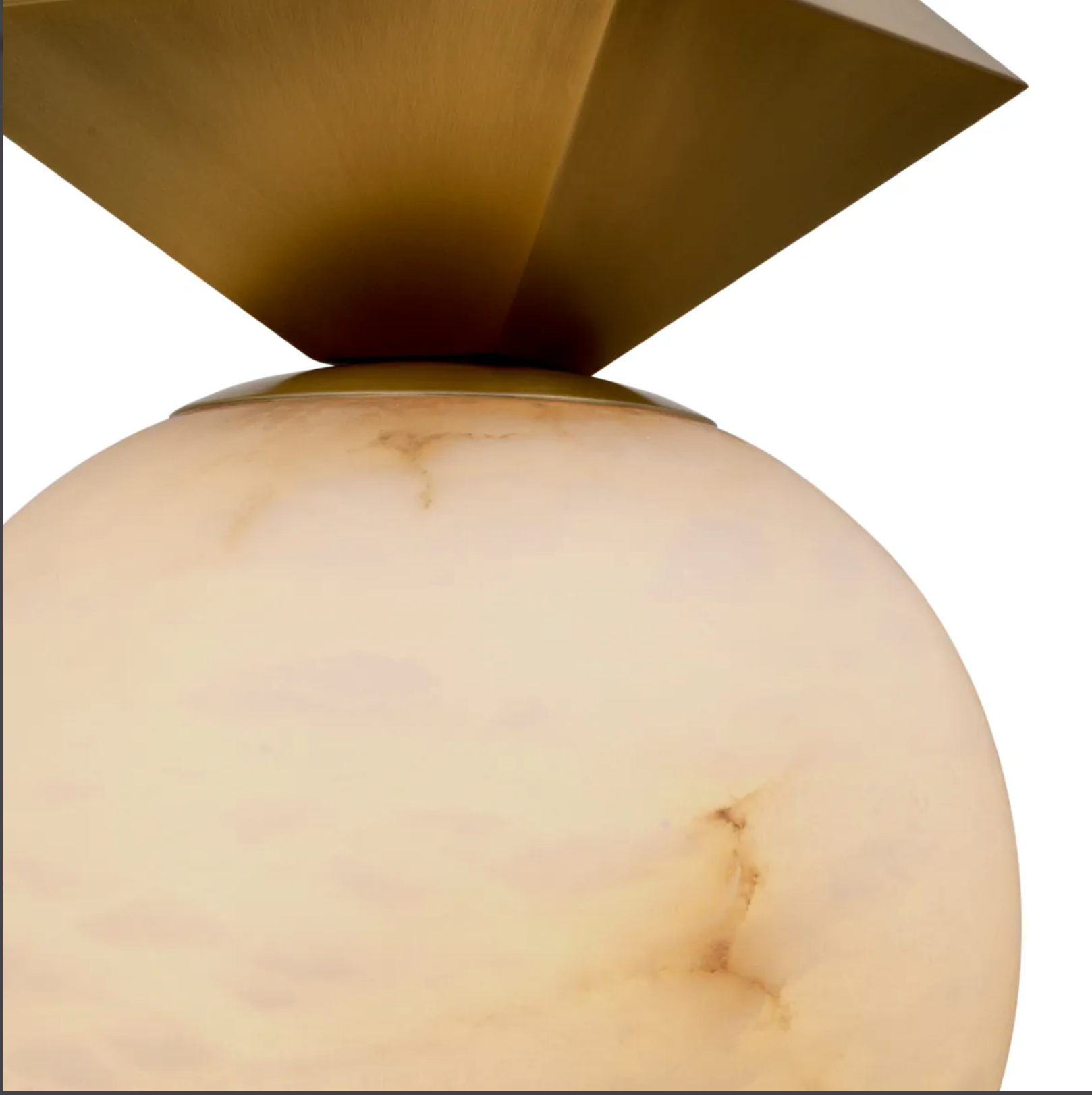 Pendant Elko Antique brass finish | alabaster by Eichholtz