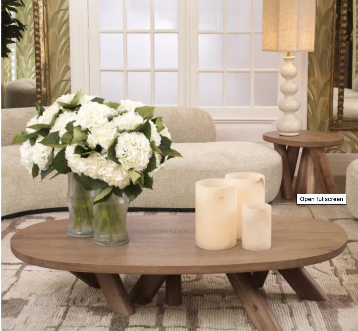 Bayshore oak side table by Eichholtz . Save 50% by Eichholtz