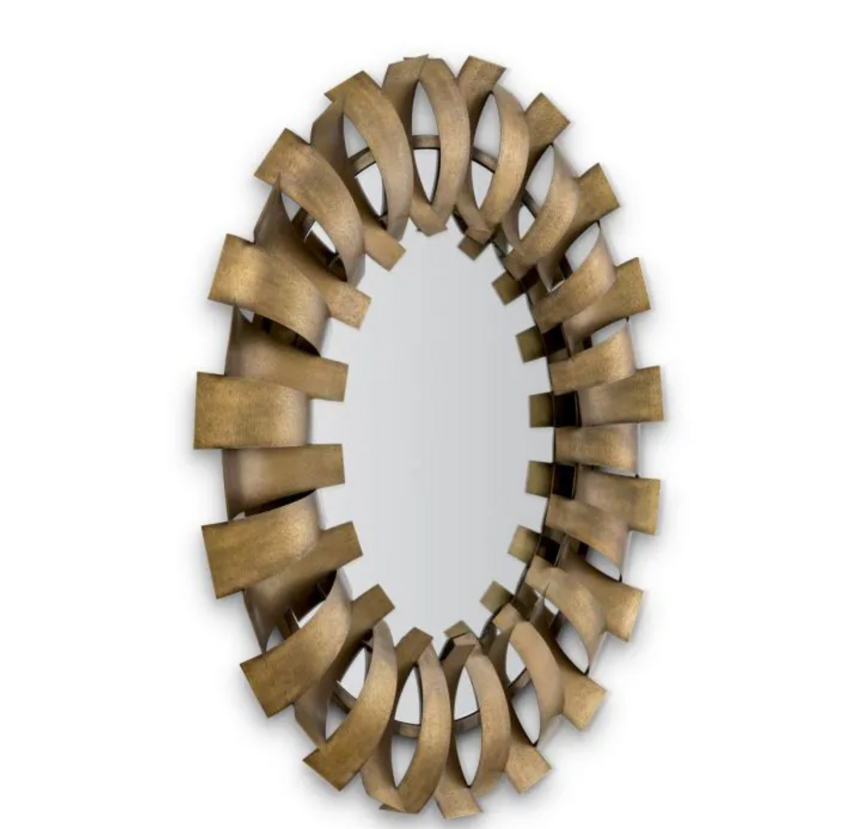 Mirror Aldrin Vintage brass finish by Eichholtz by Eichholtz