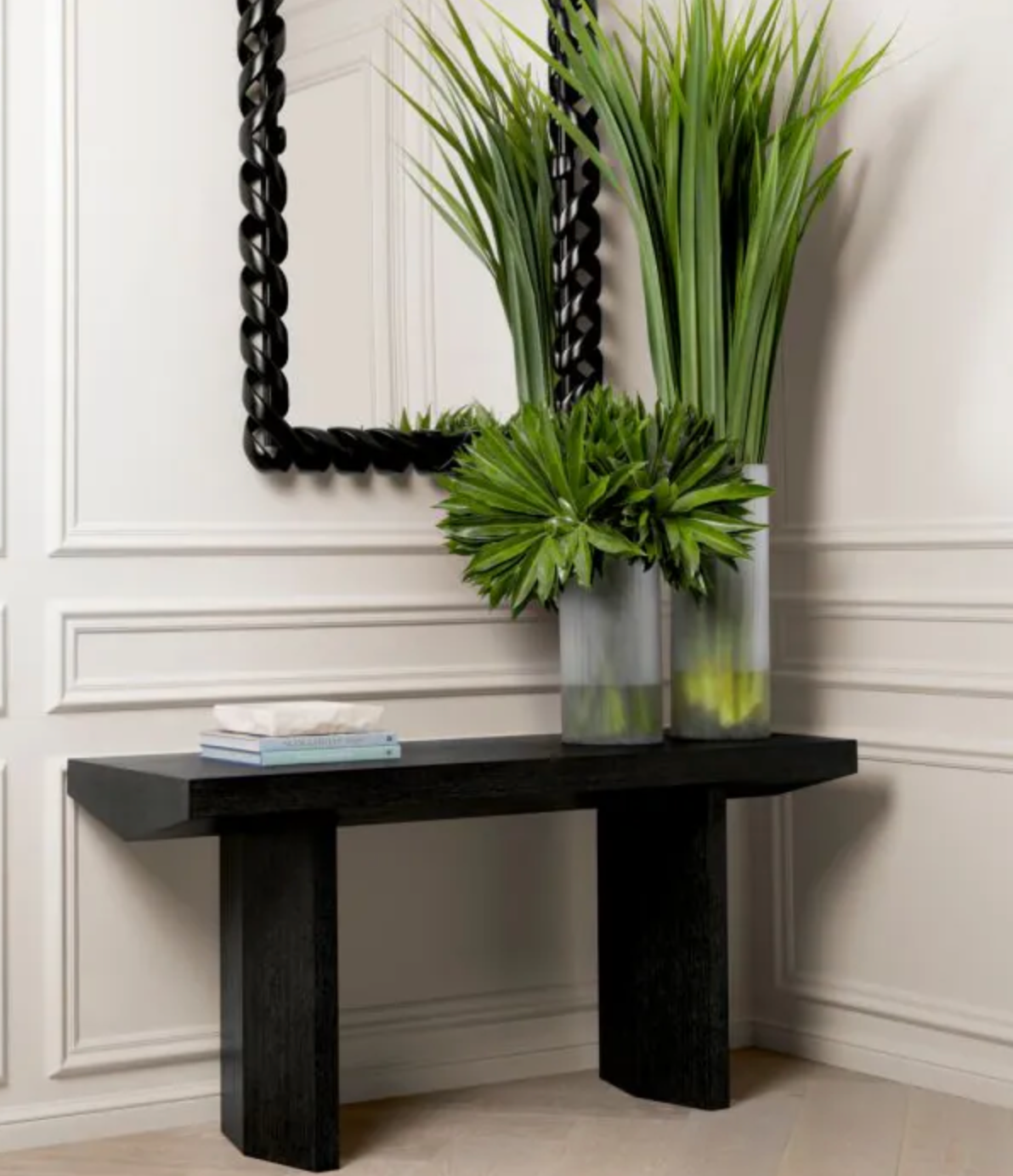Mirror Casone Piano black finish by Eichholtz by eichholtz