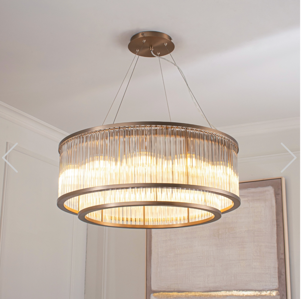 Hubert 80cm Chandelier in Bronze by Renaissance Design Studio