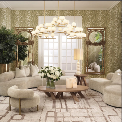 Mirror Le Royal in Antiqued gold By Eichholtz es showroom save 20%