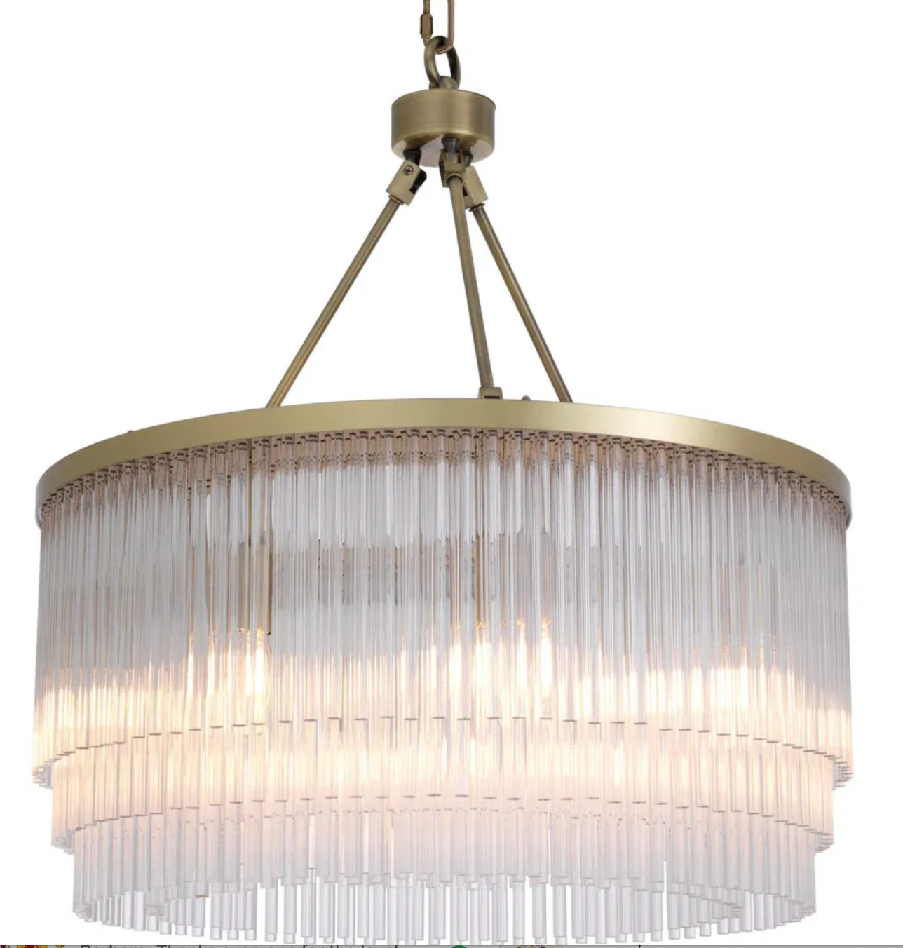 Hector Large Art Deco Chandelier by Eichholtz reduced over 30% off ex display