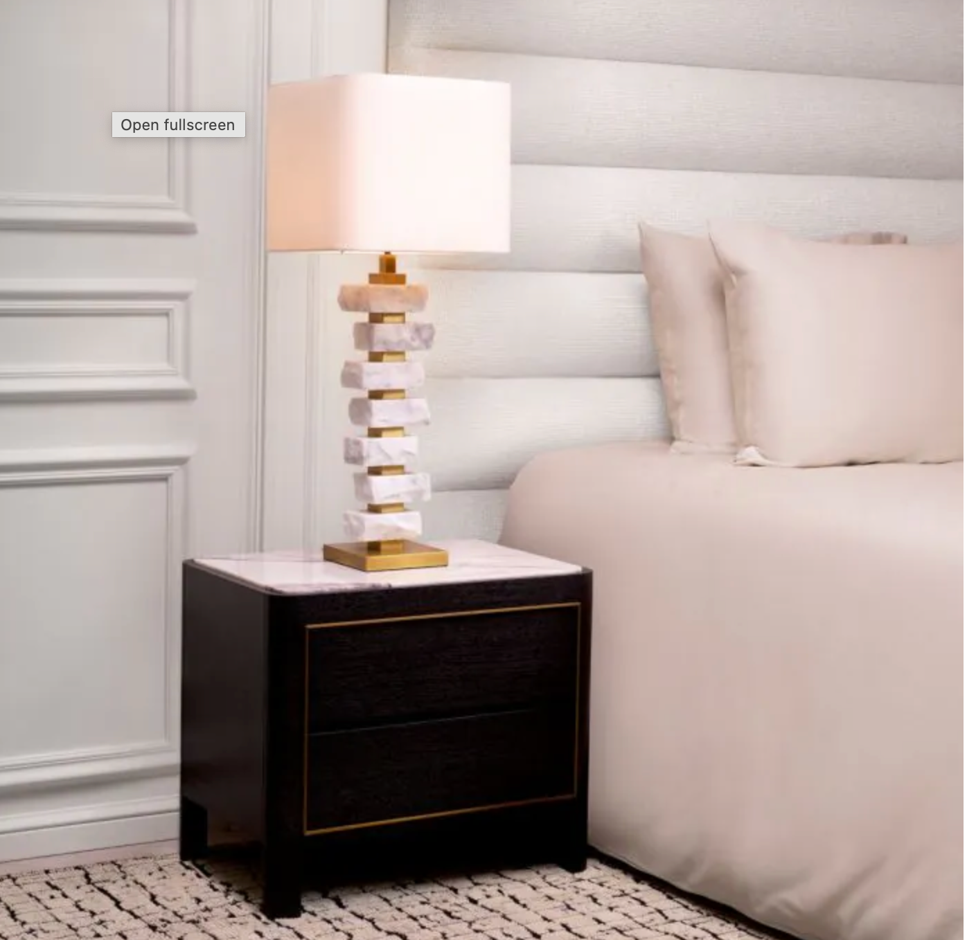 Nightstand Corazon w marble top by Eichholtz