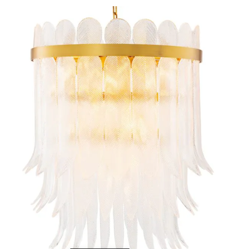 Chandelier Erika L antique brass by Eichholtz by Eichholtz