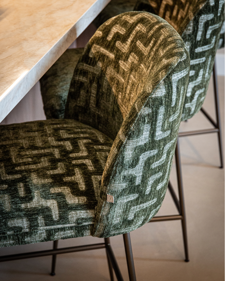 Counter stool Pullitzer in moss labyrinth save over 10% TBC by richmond