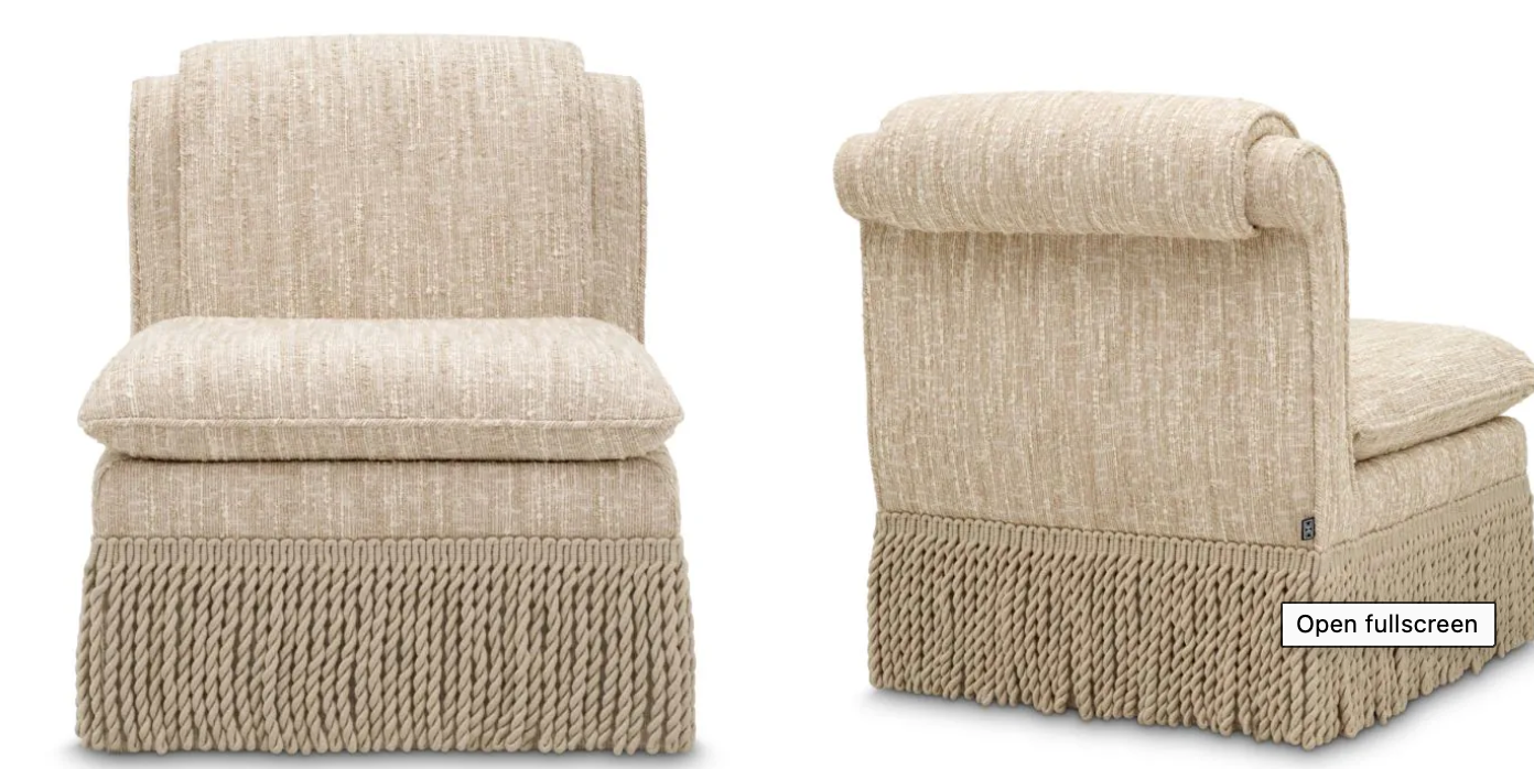 Chair Fairburn Bouclé sonata cream by Eichholtz by Eichholtz