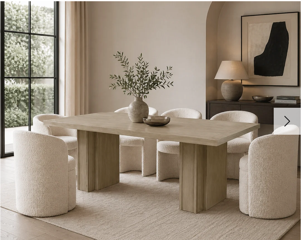 Tamley Rectangle oak Dining table 210 cm by Mindy Brown