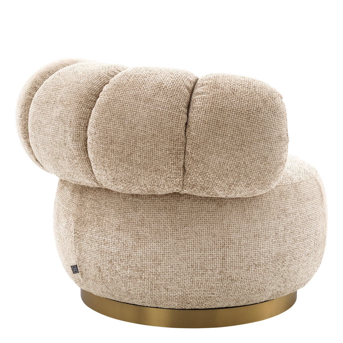 Swivel Chair Phedra by Eichholtz in Lyssa Sand