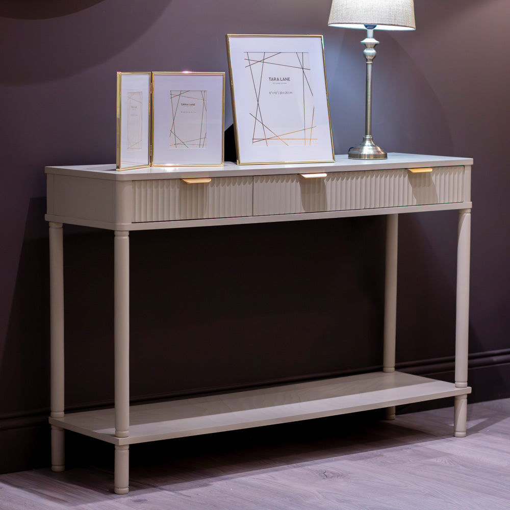 Parker Console Table w 2 or  3 drawers  limited stock nett price ( limited stock)