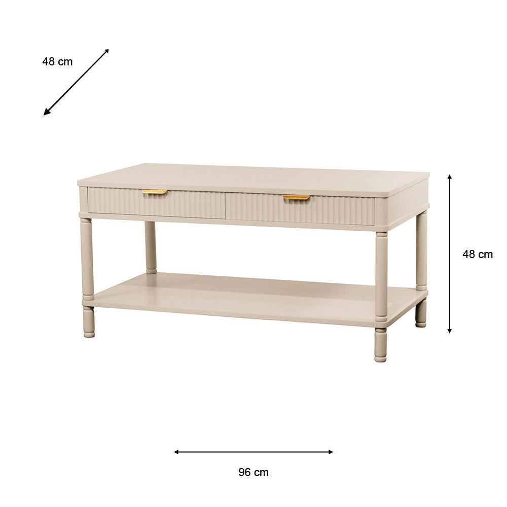 Parker 2 Drawer Coffee Table by tara