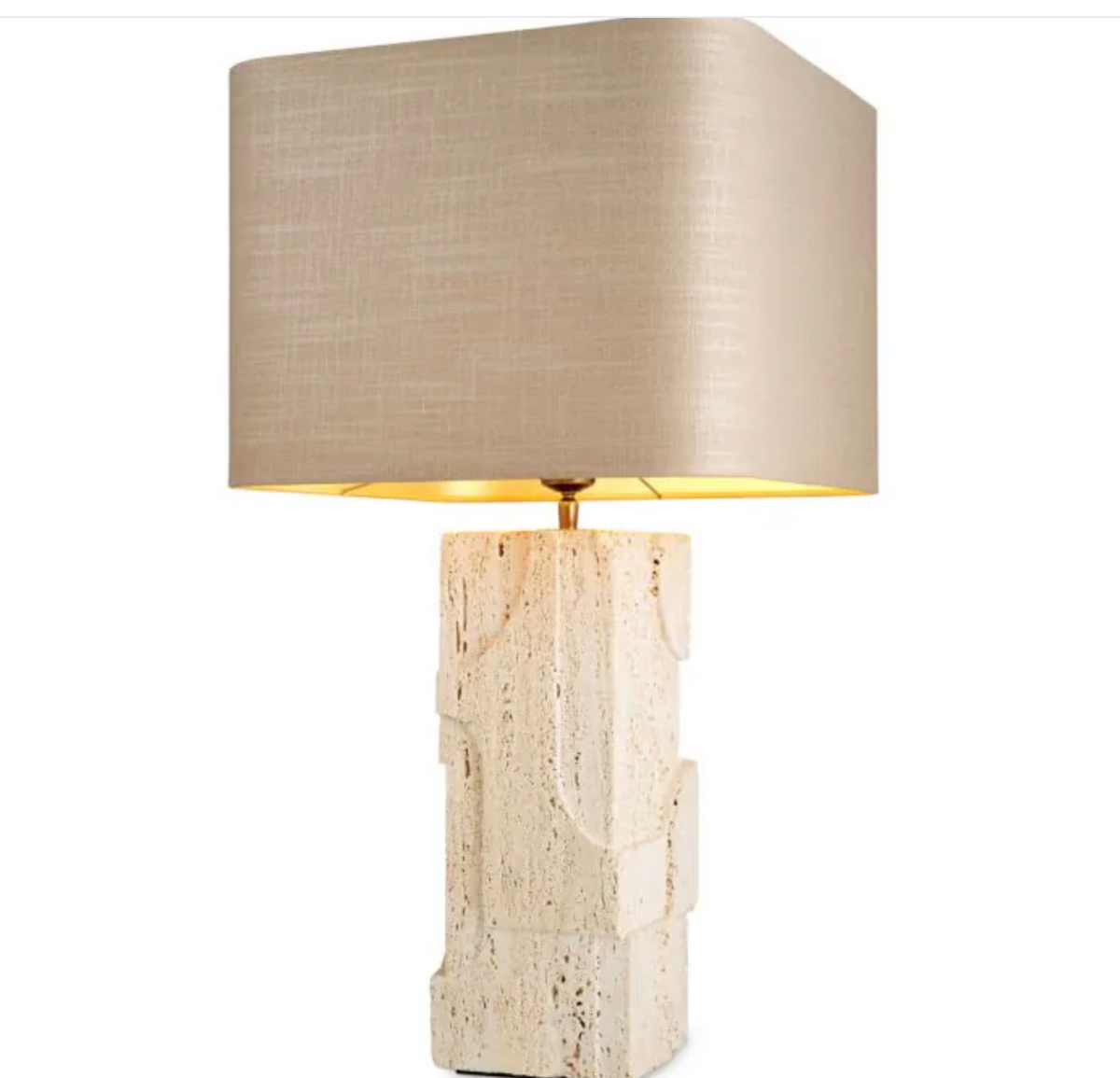 Table Lamp Mazzini Travertine by Eichholtz