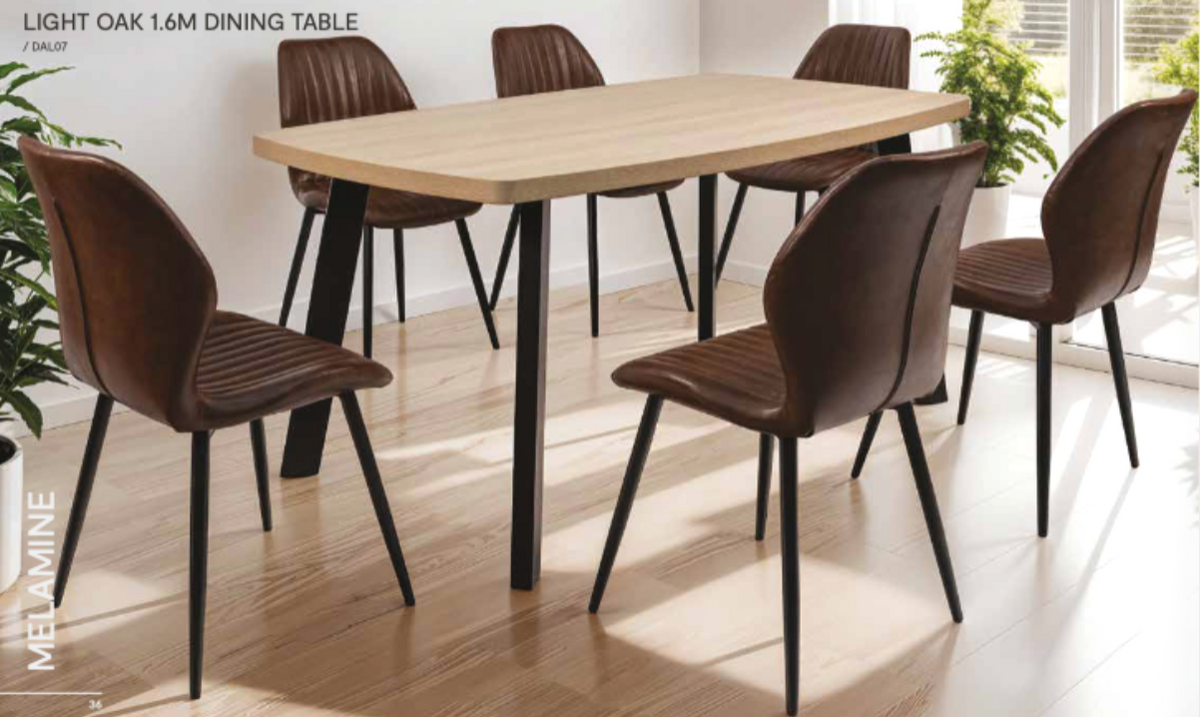 Walton extendable dining table in light oak