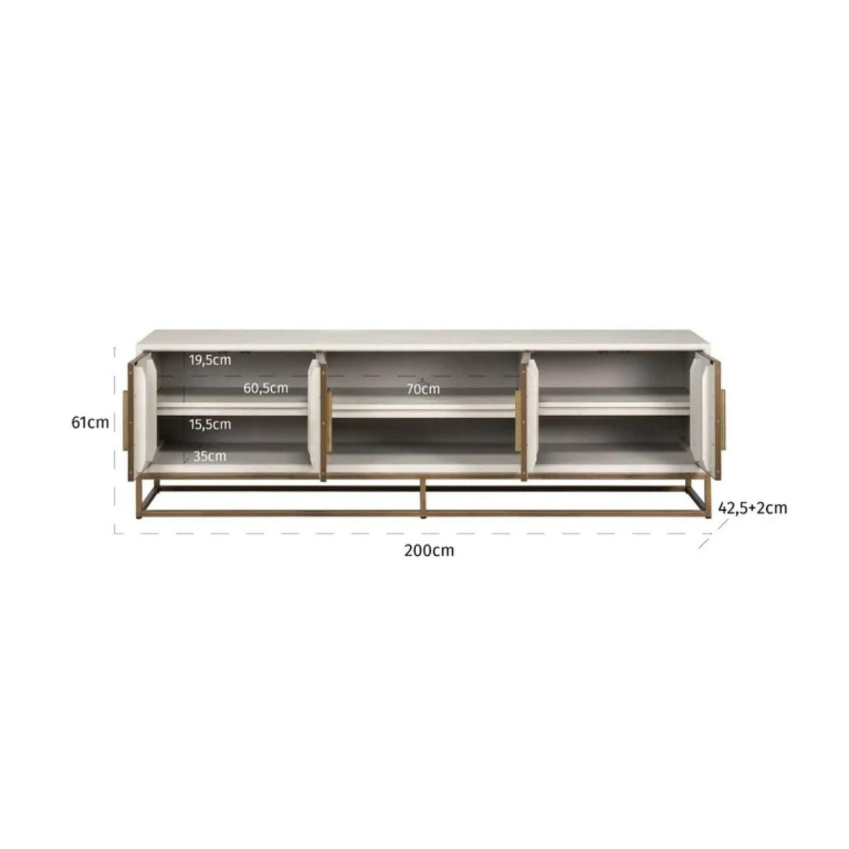 Wilson white TV unit