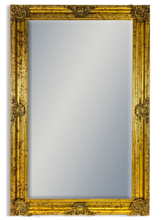 XL Gold Rectangular classic mirror 240 cm