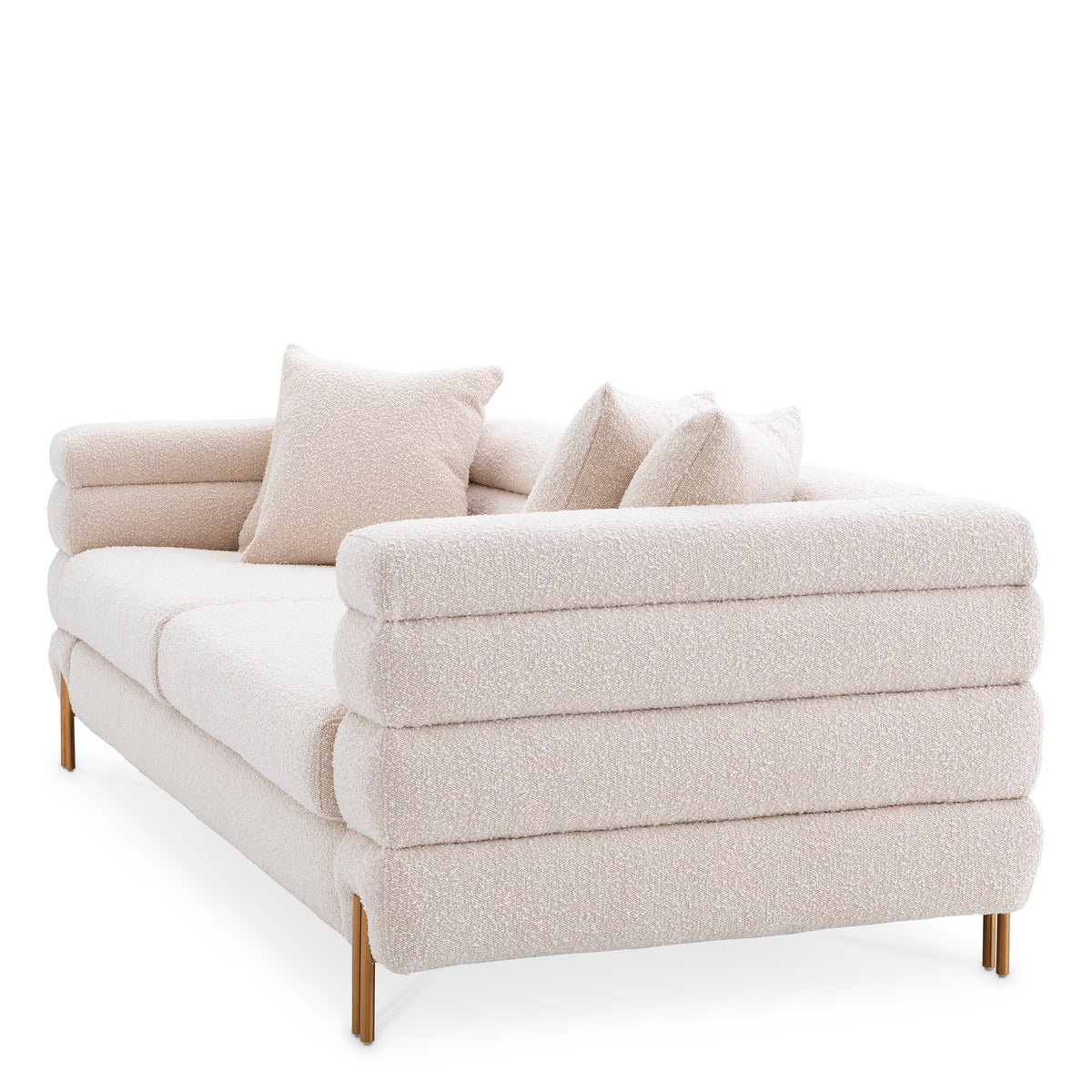 York Sofa with gold accents by Eichholtz