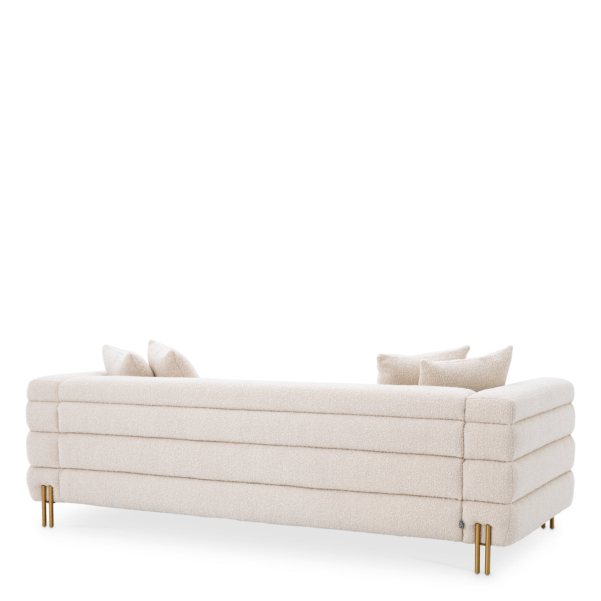 York Sofa with gold accents by Eichholtz