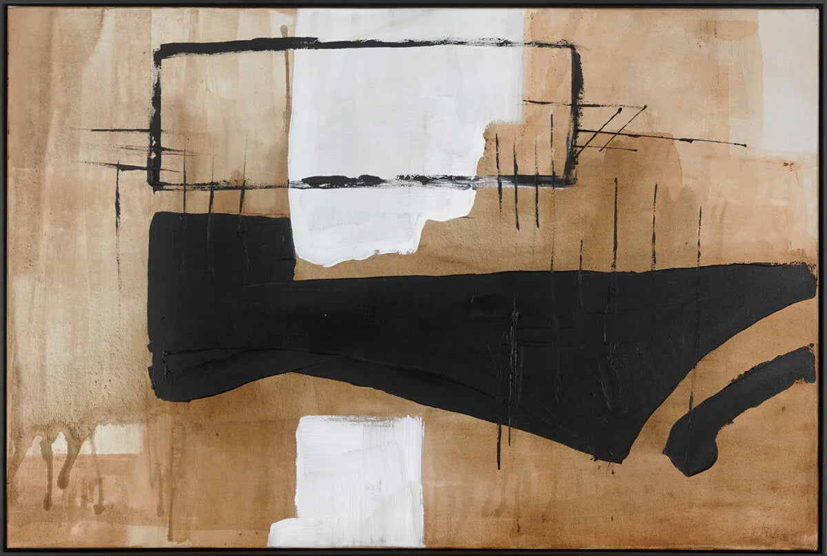 Ablo contemporary exclusive wall art Original framed painting 181-Wall Art-Renaissance Design Studio