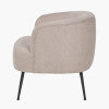 Adele Natural chenille accent chair-Renaissance Design Studio