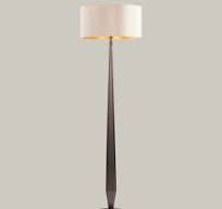 Aisone Floor Lamp In Dark Brass By RV Astley Reduced-Renaissance Design Studio