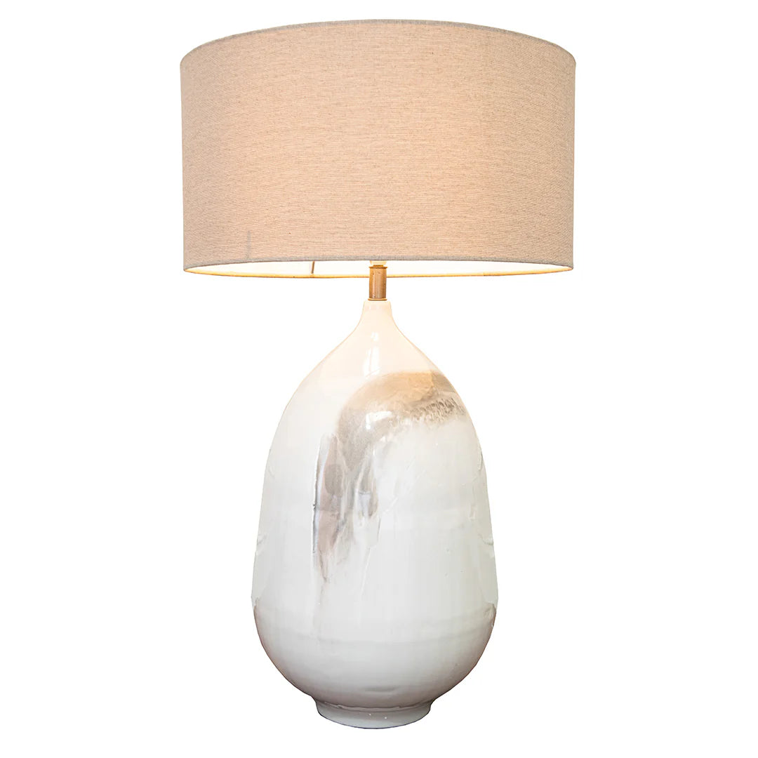 Aketa Cream Table Lamp-Renaissance Design Studio