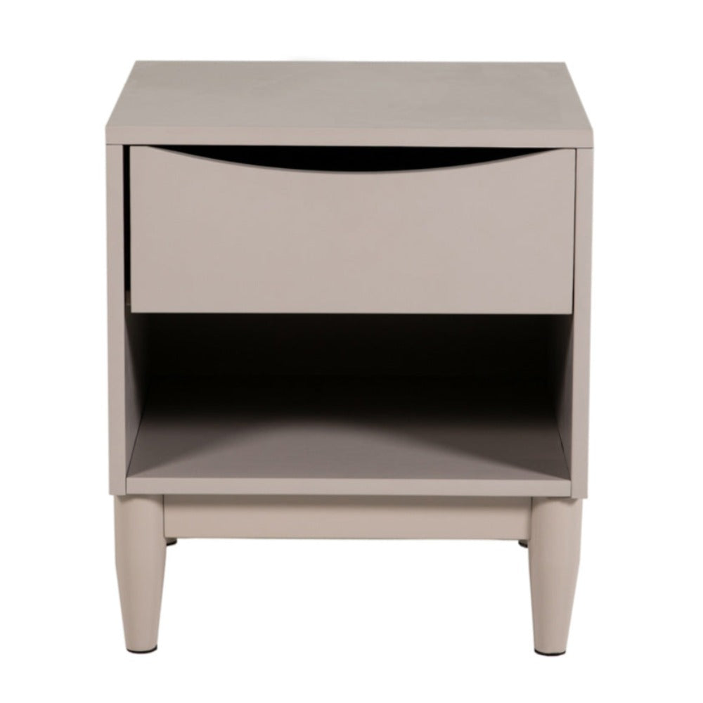 Alannah Bedside Table in Grey or White-bedside locket-Renaissance Design Studio