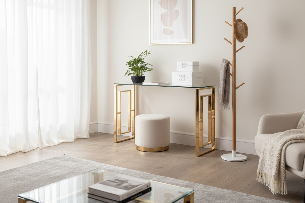 Alannah Console Table Gold - Special Offer-Console table-Renaissance Design Studio