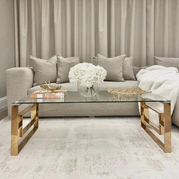 Alannah gold coffee table. reduced today. NETT-Gold coffee table-Renaissance Design Studio