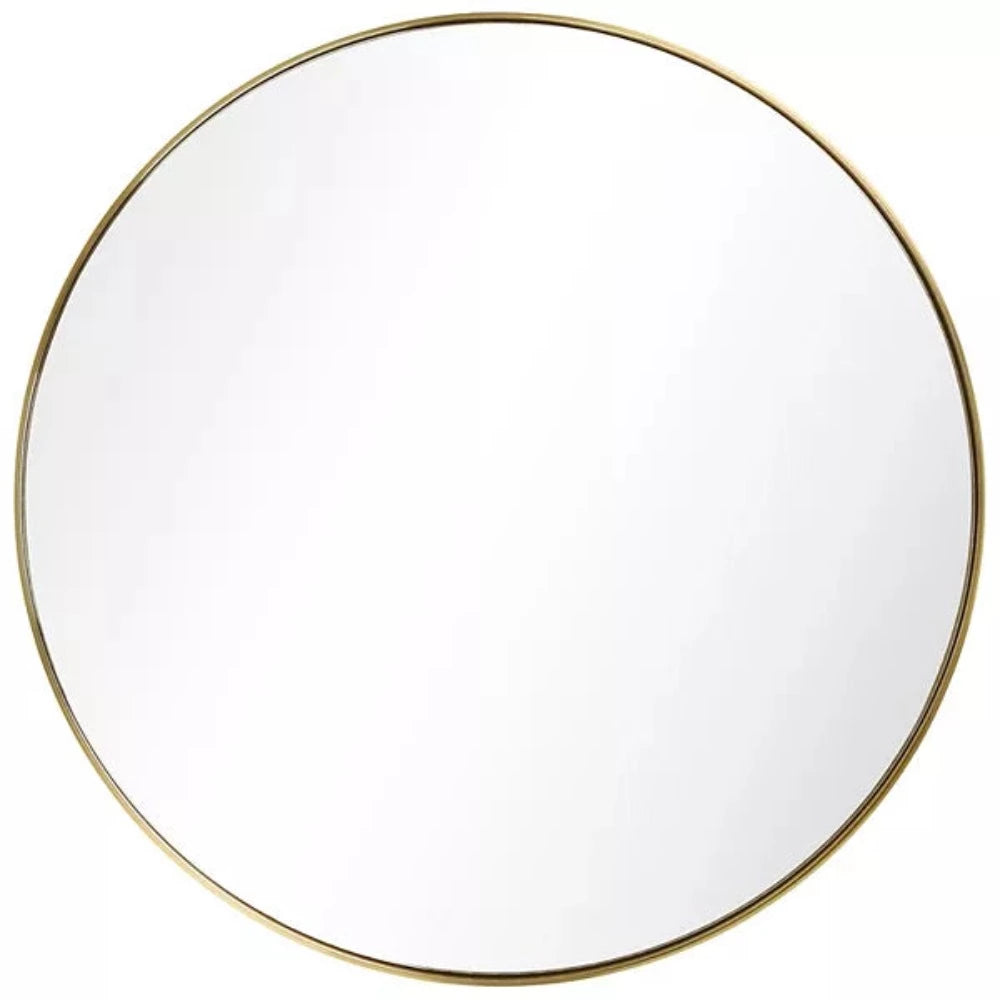 Alex Round Large Circle Mirrors In Gold Extra Large 120 cm-Renaissance Design Studio